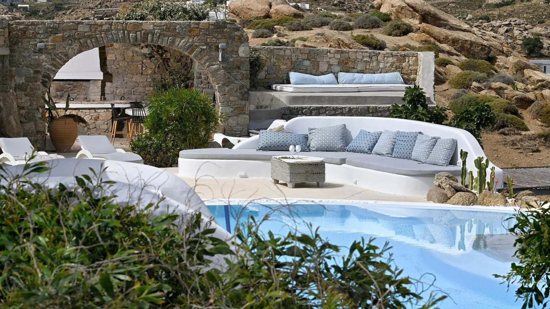 Charming Villa In Platis Gialos With Private Pool Paradise Beach  Grecja